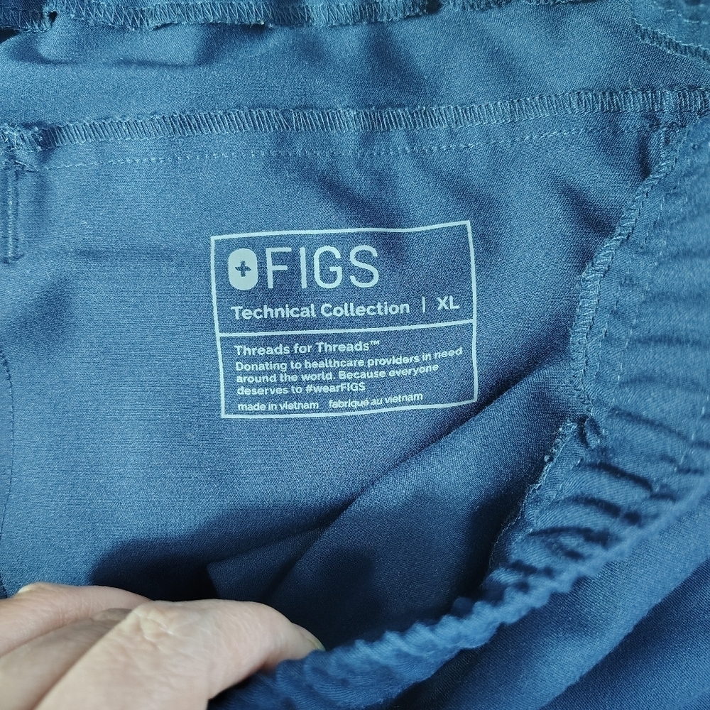 Figs medical professional scrub jogger pants Tansen men's navy blue size XL. - Picture 8 of 16